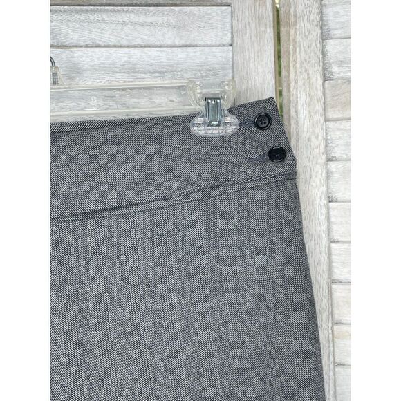 United Colors Of Benetton Wool Tweed Wide Leg Trousers Women's Size US 6 / EU 42 - Picture 3 of 6